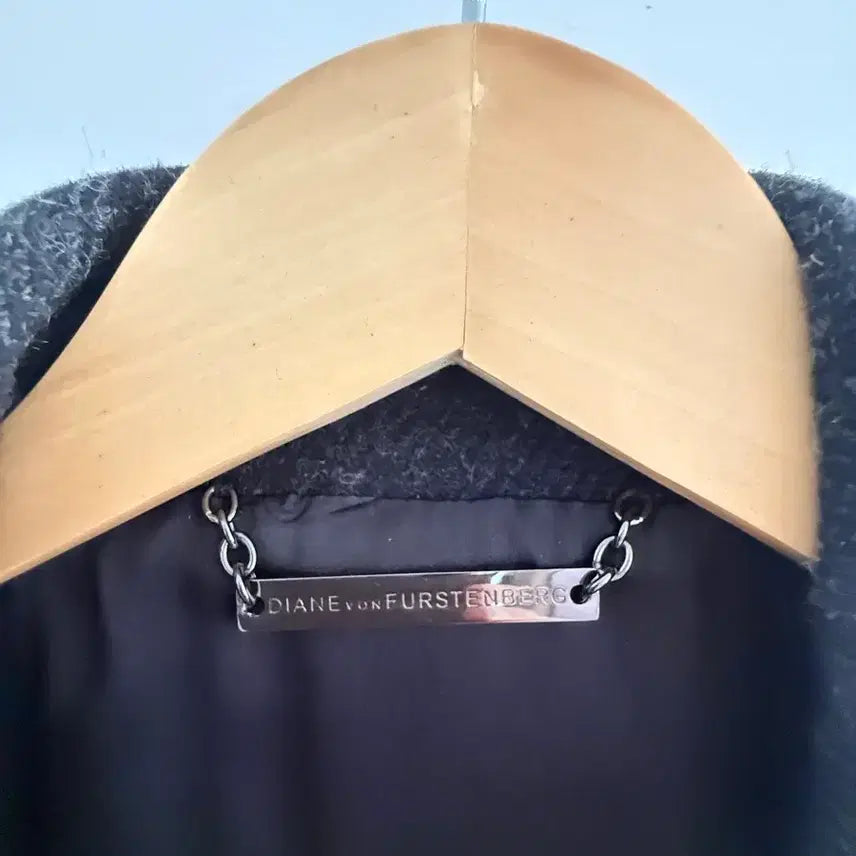 [BUNJANG] DVF Diane Von Furstenberg Charcoal Wool Coat / dvf 다이앤본퍼스트버그 코트