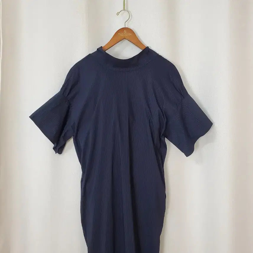 [BUNJANG] Time (Hansem) Dark Navy Cooling Fabric Dress / 한섬 타임 원피스 55-66
