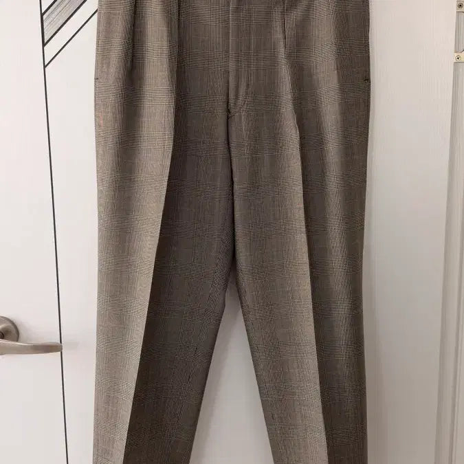 [BUNJANG] J.PRESS Glen Check Double Pleat Wool Trousers / 제이프레스 글렌체크 투턱 울 슬랙스
