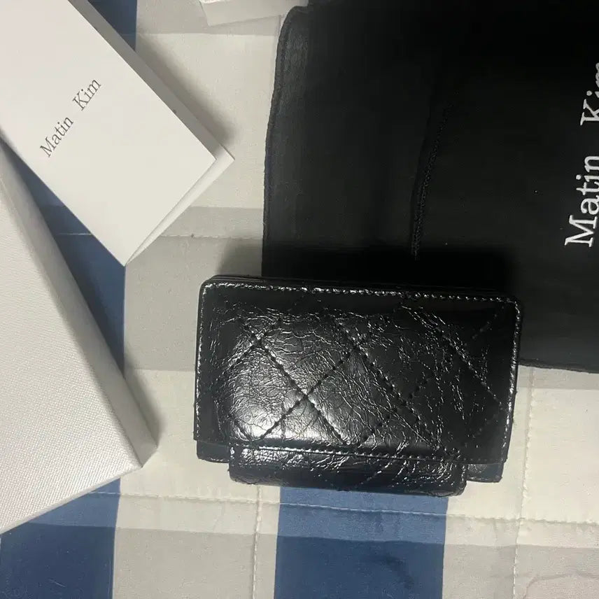 [SOLD OUT] 마뗑킴 퀄팅 아코디언 카드지갑 풀박