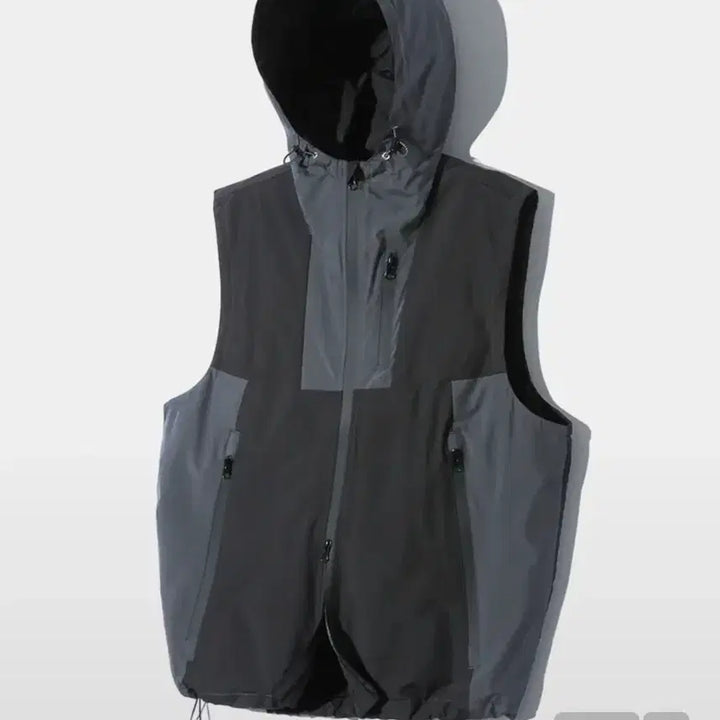 [BUNJANG] Dimitri Black VLAD D-Layer Double Layer Wind Vest / 디미트리블랙 후디조끼