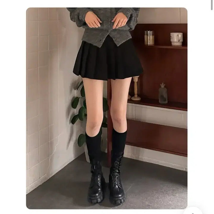 [BUNJANG] Glowjade Mini Tennis Skirt Black S / 글로우제이드 미니 테니스 스커트 블랙 s