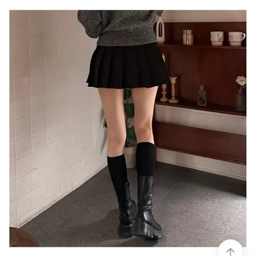 [BUNJANG] Glowjade Mini Tennis Skirt Black S / 글로우제이드 미니 테니스 스커트 블랙 s