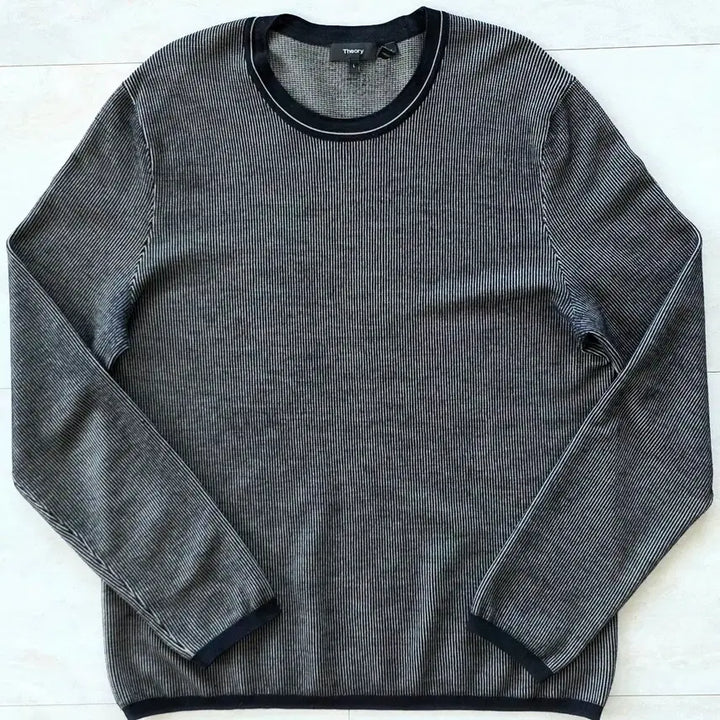 [BUNJANG] Theory Stripe Knit / 띠어리 간절기용 스트라이프 니트.100