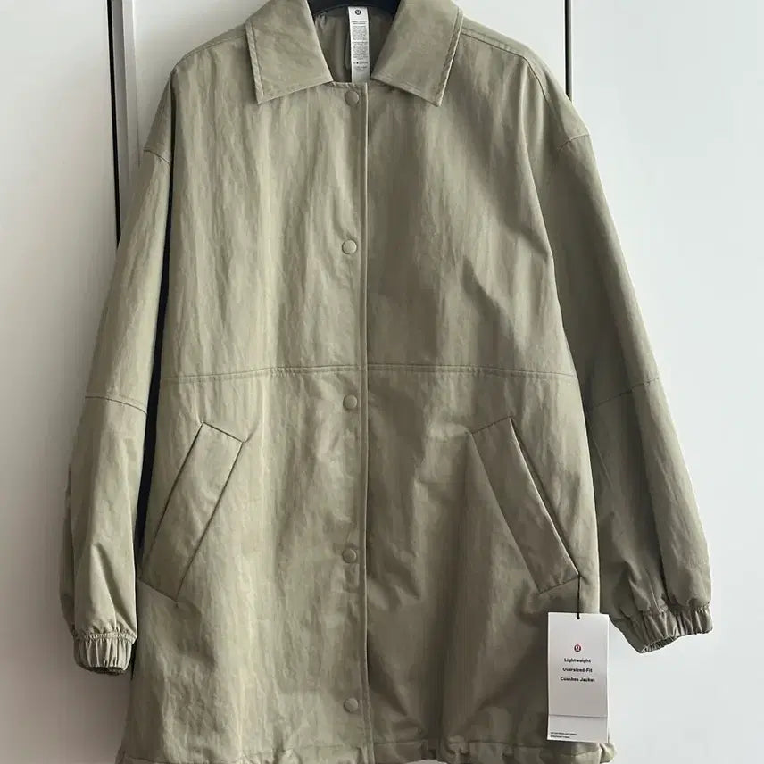 [BUNJANG] Lululemon Oversized Coach Jacket Khaki / 룰루레몬 오버사이즈 코치 자켓 카키 정품 새상품