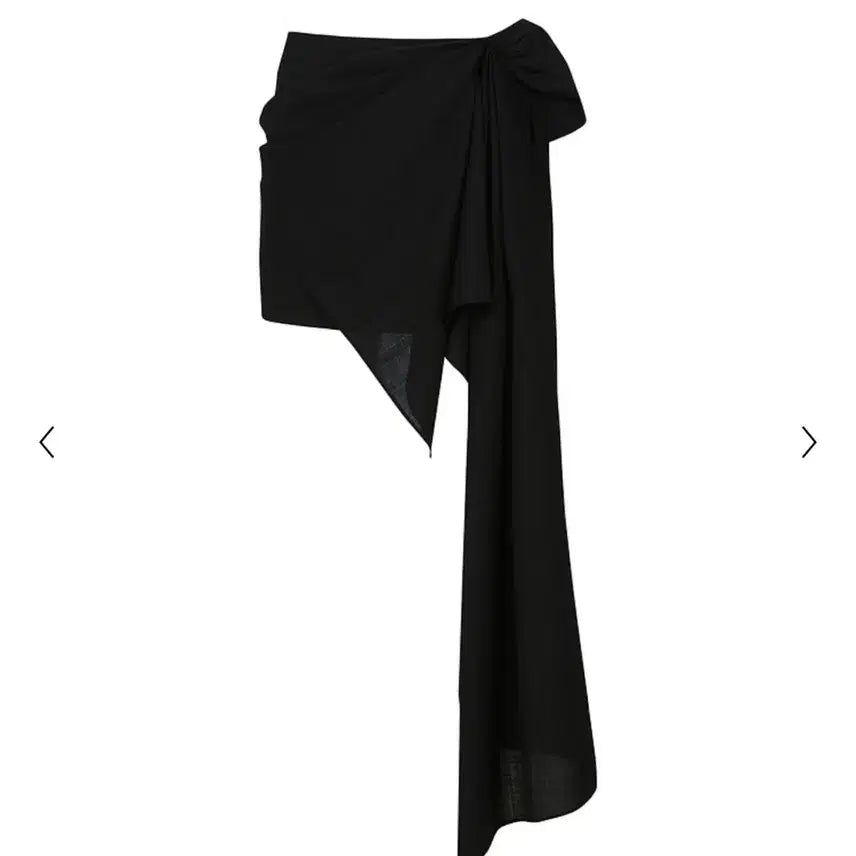 [BUNJANG] YCH Asymmetric Mini Skirt Black / YCH ASYMMETRIC MINI SKIRT 새상품