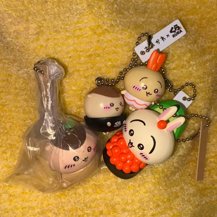 [SOLD OUT] 치이카와 우사기 쿠리만쥬 쿠라스시 한정 키링&amp;가챠 세트
