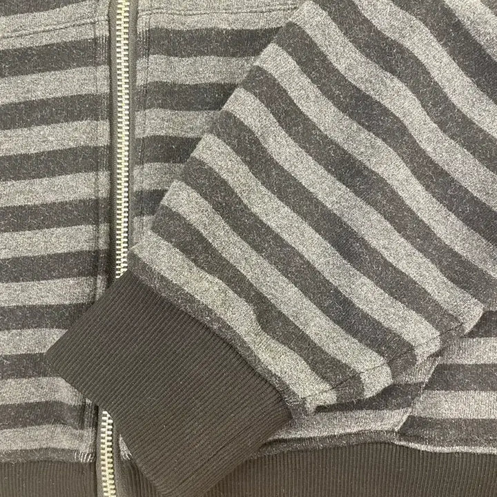[BUNJANG] Untitled Stripe Zip-Up Hoodie - Medium / (리쿠 후디)언타이틀 스트라이프 후드집업 M사이즈