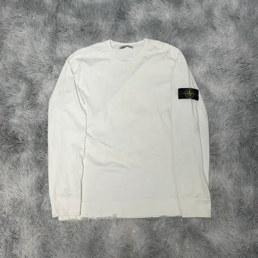 [BUNJANG] Stone Island Sweatshirt White XL / [XL size] 스톤아일랜드 맨투맨 화이트