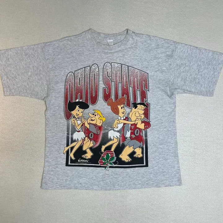 [BUNJANG] 90s 고인돌가족 오하이오컬리지 빈티지티셔츠 XL사이즈 / 90s 고인돌가족 오하이오컬리지 빈티지티셔츠 XL사이즈