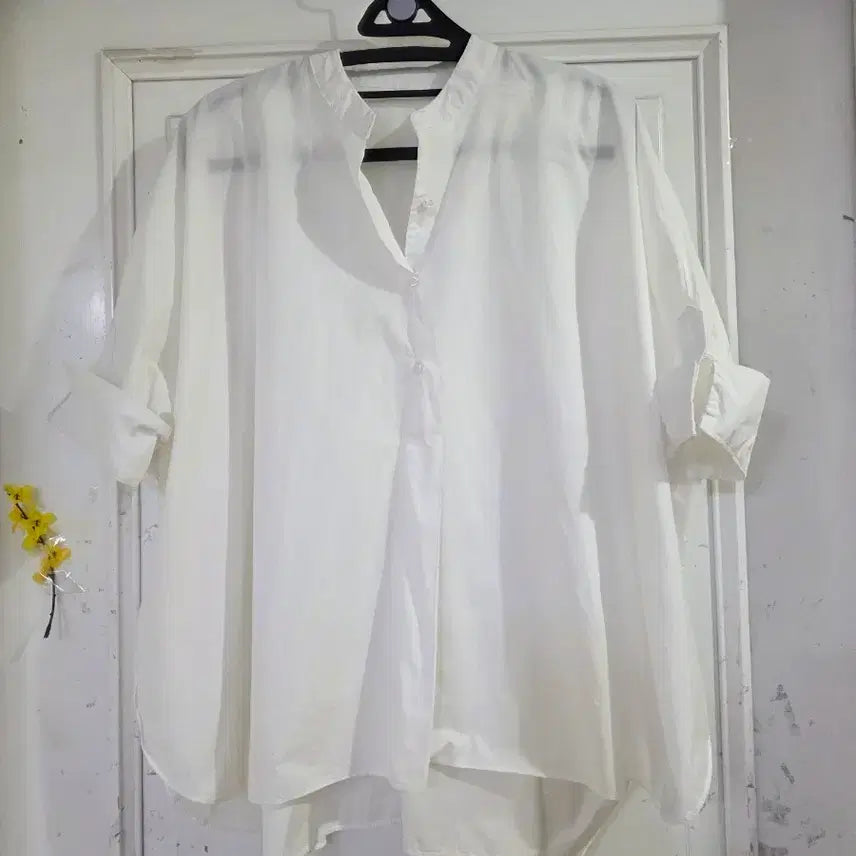 [BUNJANG] Premium Cotton Blouse / 여름  고급스런 빅사이 바스락  면  블라우스  깨끗해요   가슴단면84