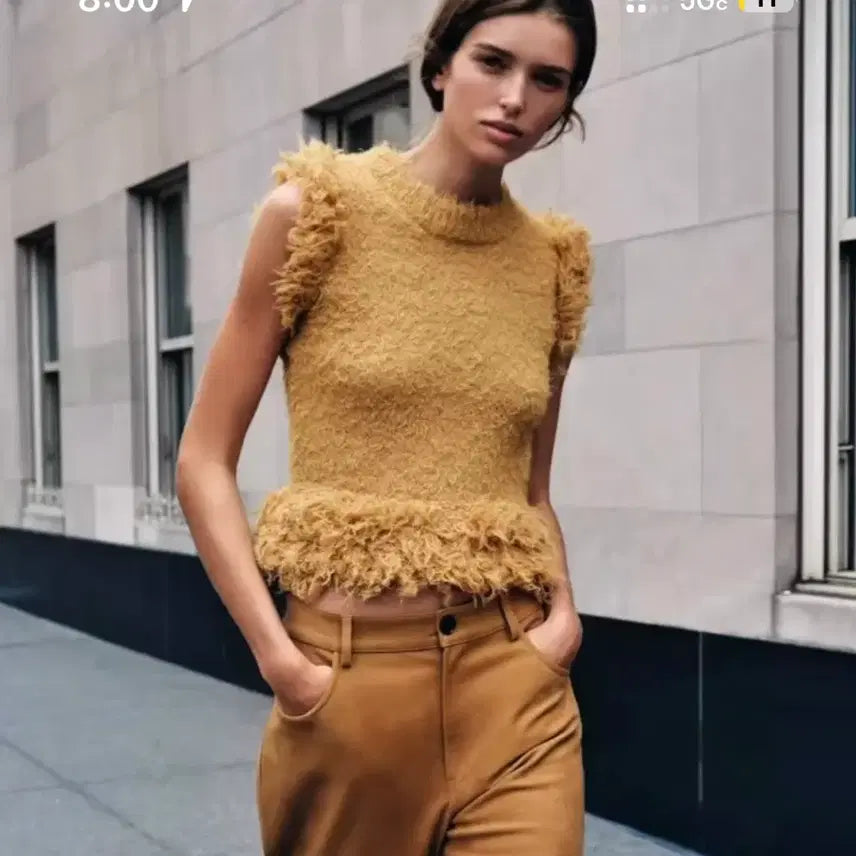 [SOLD OUT] 자라 퍼니트베스트 나시 민소매 zara