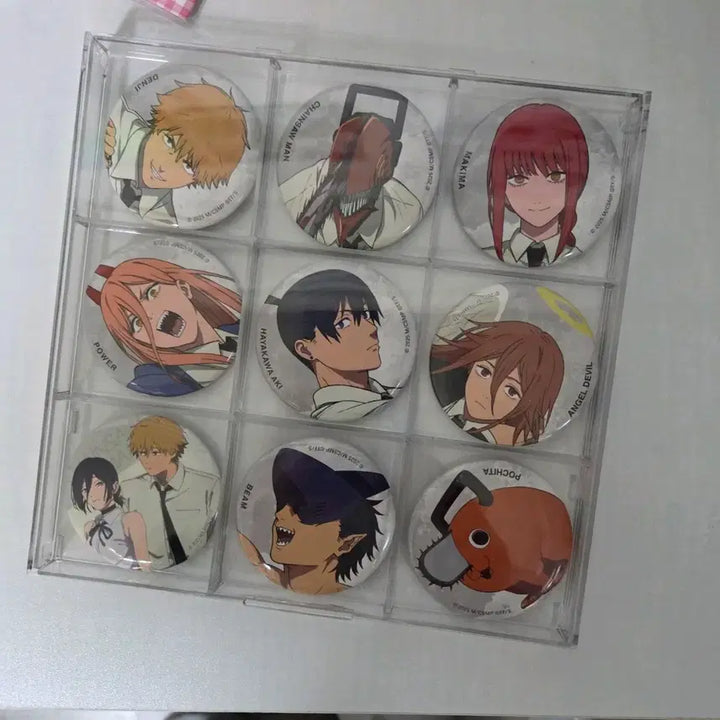 [BUNJANG] Chainsaw Man Badge Set / 체인소맨 뱃지 9종 일괄