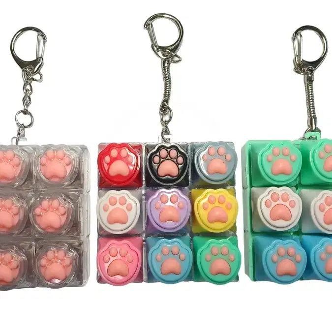 [BUNJANG] LED Cat Paw Keychain / LED 키캡키링