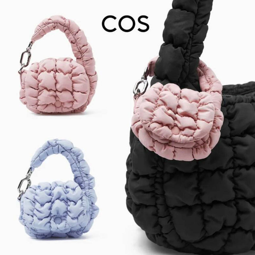 [BUNJANG] COS Quilted Nano Bag Keychain Pink New / [코스] 코스 퀼티드 나노백 키링 핑크 새상품