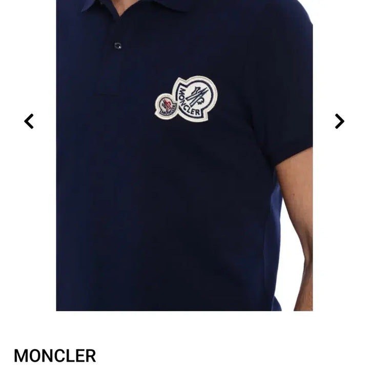 [SOLD OUT] 몽클레어 더블 로고패치 폴로셔츠 95~100