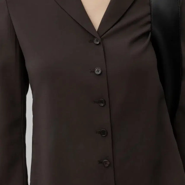 [BUNJANG] LFM Rene Sheer Button Jacket Brown / lfm rene sheer button jacket 브라운