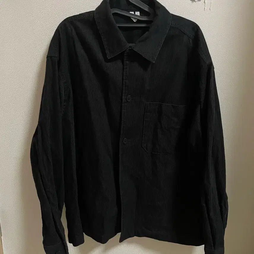[BUNJANG] Arket Corduroy Overshirt Black / 아르켓 코듀로이 오버셔츠 블랙