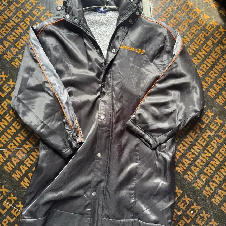 [BUNJANG] Reebok Fleece Long Padding Jacket / 리복 양털롱패딩