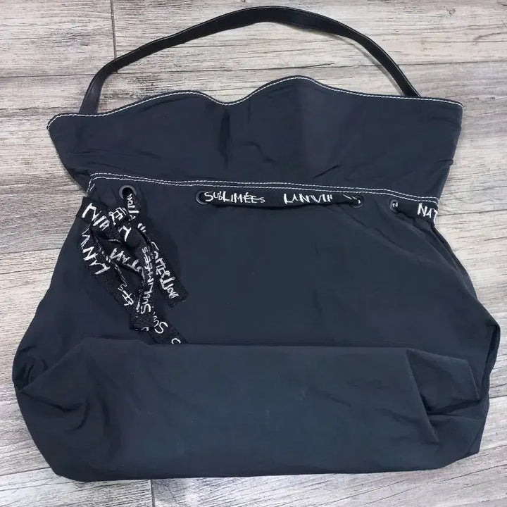 [BUNJANG] LANVIN Black String Tote Bag / LANVIN 랑방 블랙 스트링 토트백