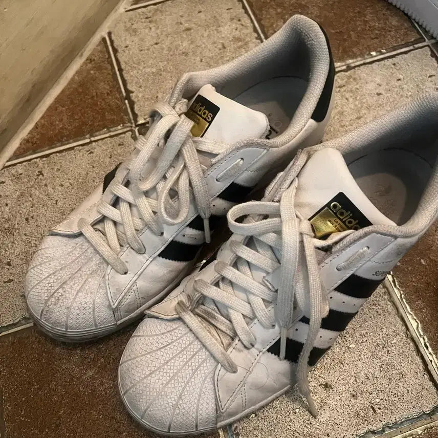 [BUNJANG] Adidas Superstar White Black Sneakers / 아디다스 슈퍼스타 팔아요