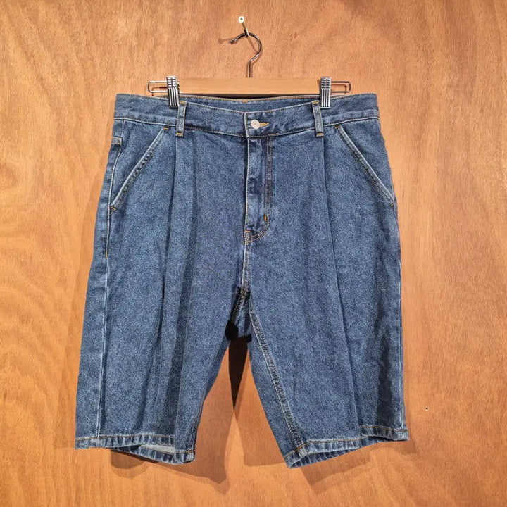 [BUNJANG] Uniform Bridge Blue Shorts 32 / 유니폼브릿지 청 반바지 32 (번633