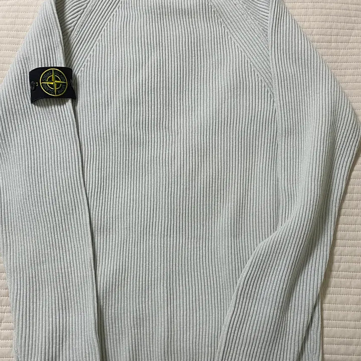 [SOLD OUT] [SSS급] 스톤아일랜드 울 골지 니트 L 실버(스카이블루)