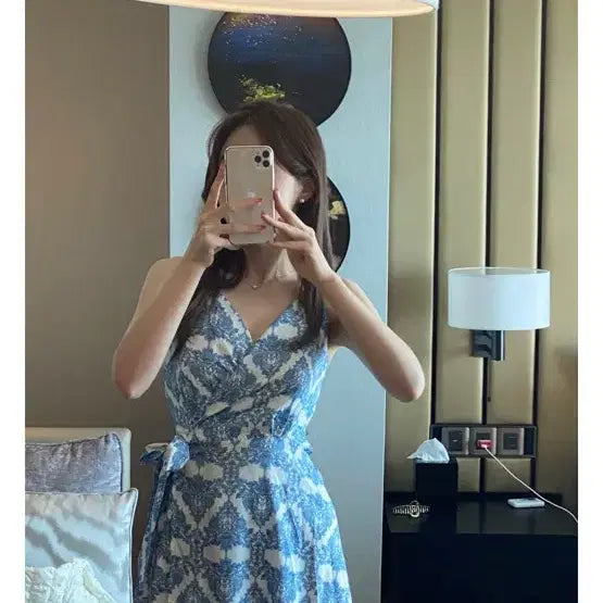 [BUNJANG] Blue Beach Slit Long Dress / 블루비치 트임 롱 원피스