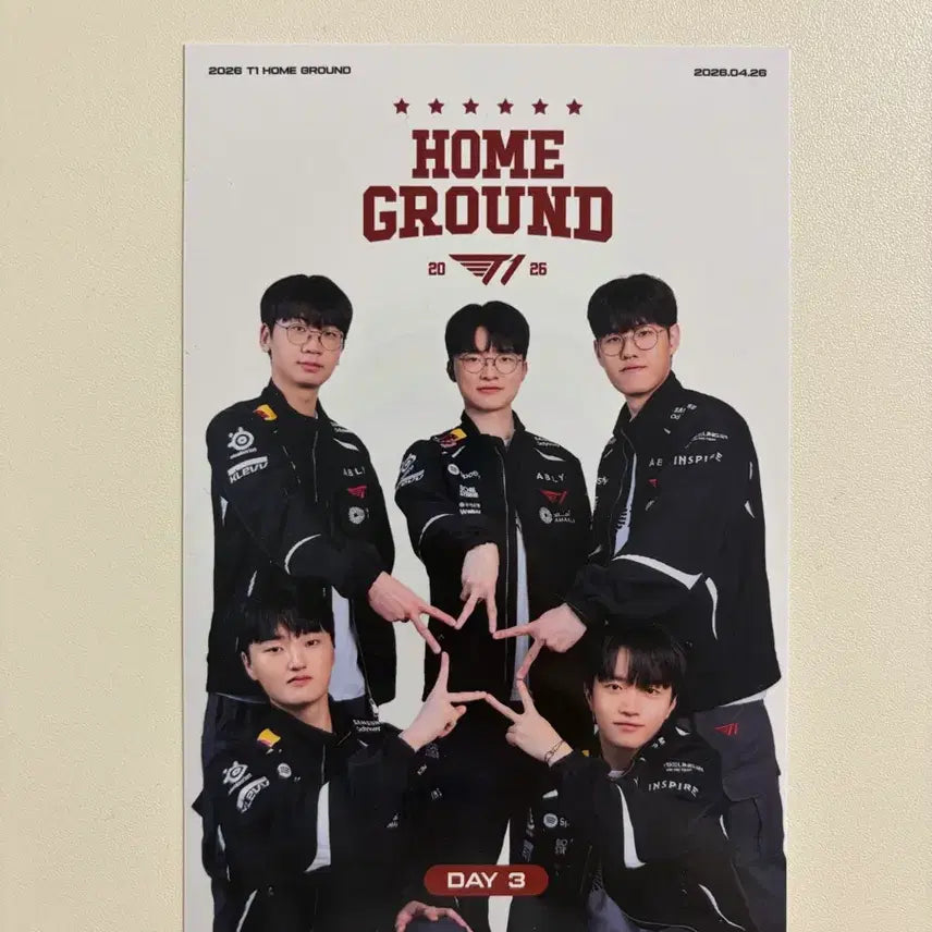 [BUNJANG] T1 Homeground Day 3 Group Postcard / T1 홈그라운드 3일차 엽서