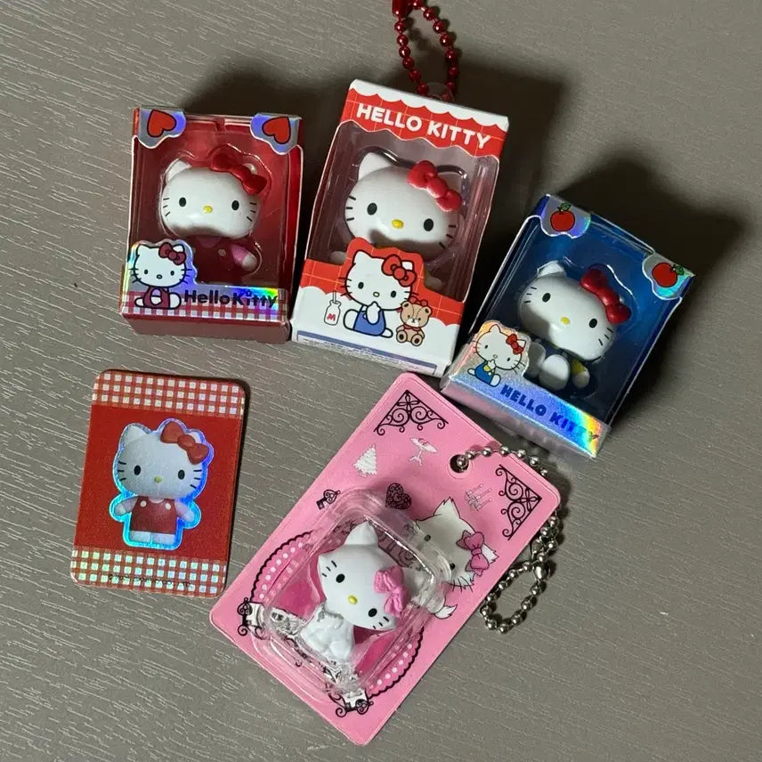 [BUNJANG] Sanrio Hello Kitty Chami Choco Box Package Miniature Rice Grain Figure Bundle Set / 산리오 헬로키티 챠미 초코박스 패키지 미니어쳐 쌀알 피규어 일괄 판매