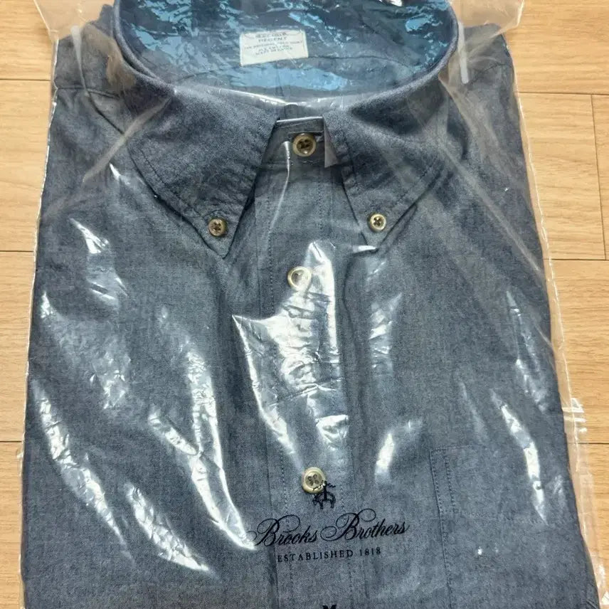 [BUNJANG] Brooks Brothers Chambray Shirt Medium / 브룩스브라더스 데님 샴브레이 셔츠 M 새상품