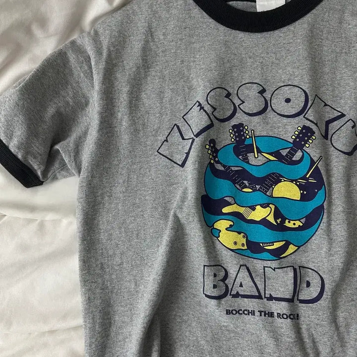 [BUNJANG] Bocchi the Rock! Ringer T-Shirt (M) / 봇치더록 링거티셔츠 반팔 굿즈