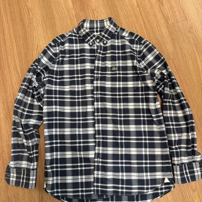 [BUNJANG] Lacoste Slim Fit Check Pattern Shirt / 라코스테 체크 패턴 남방