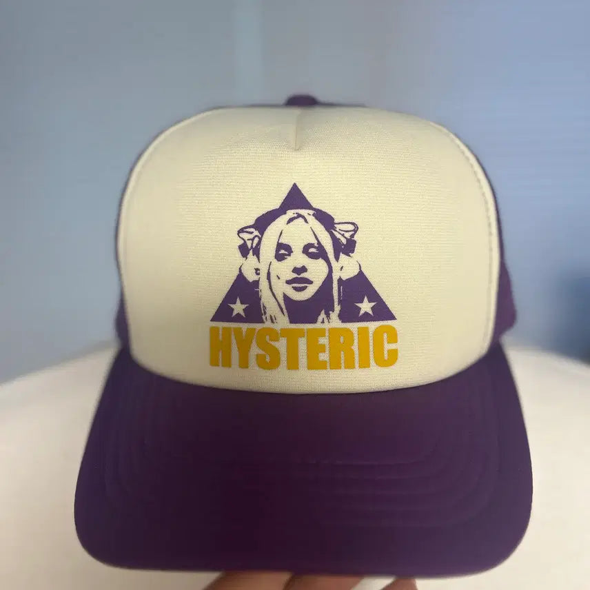 [BUNJANG] Hysteric Glamour Purple Graphic Mesh Cap / 히스테릭글래머 퍼플 그래픽 메쉬 캡