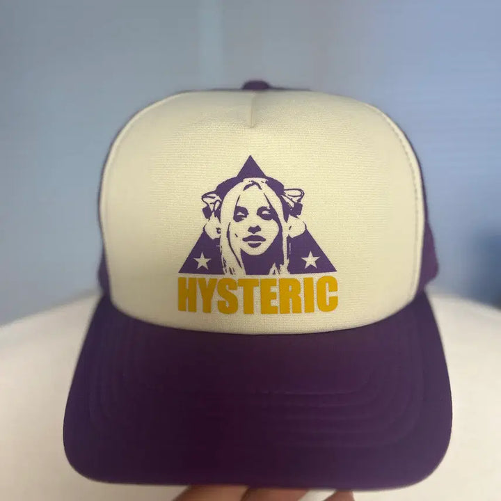 [BUNJANG] Hysteric Glamour Purple Graphic Mesh Cap / 히스테릭글래머 퍼플 그래픽 메쉬 캡
