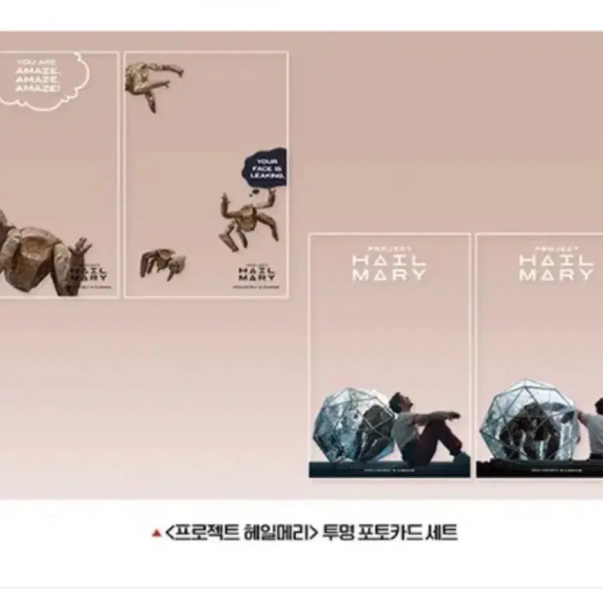 [SOLD OUT] 프로젝트 헤일메리 투명 포토카드 세트 29일