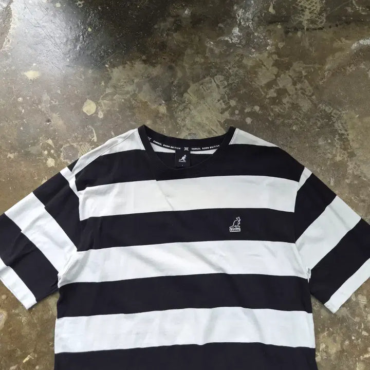 [SOLD OUT] L) 캉골 스트라이프 반팔티 반팔 티셔츠
