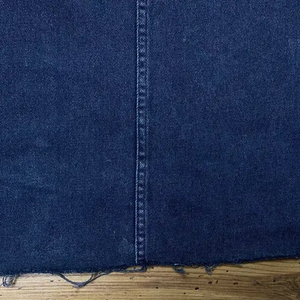 [SOLD OUT] 버쉬카 블랙 데님 멜빵 원피스 M