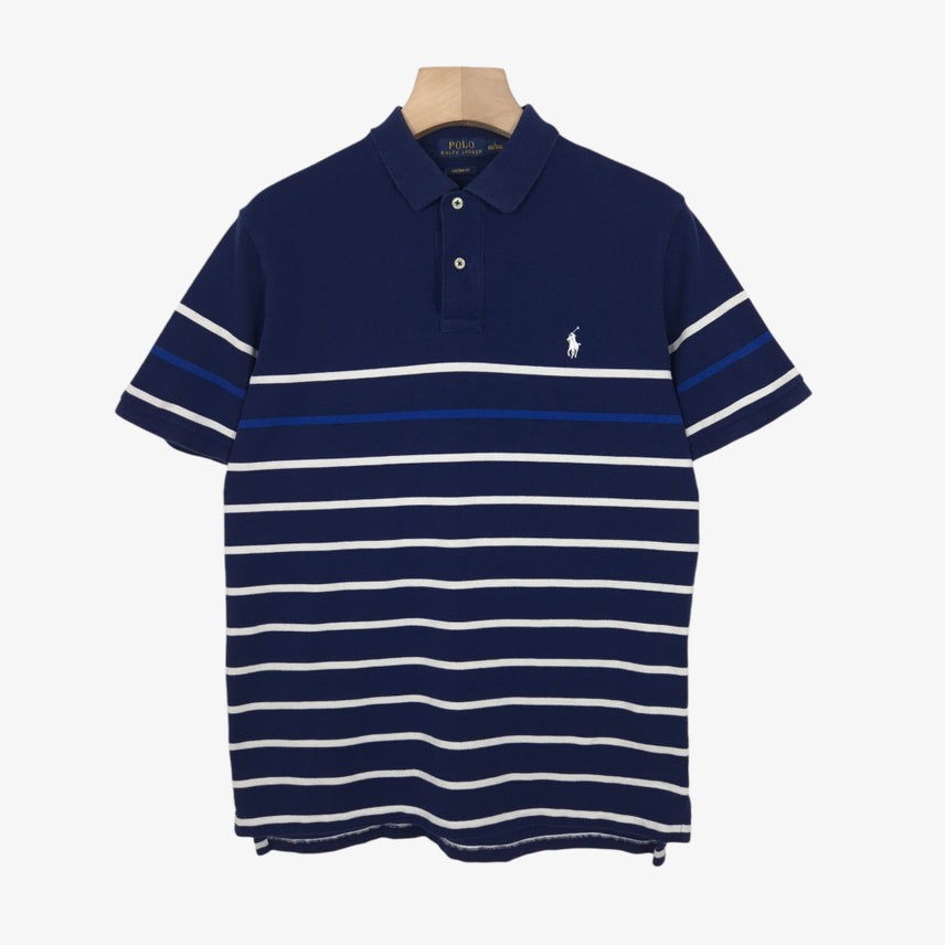 [SOLD OUT] [100-105] 폴로 랄프로렌 네이비 스트라이프 반팔 피케셔츠