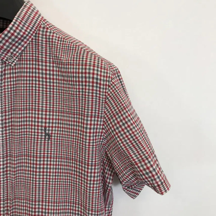 [SOLD OUT] 헤지스 깅엄 반팔체크셔츠 [105]