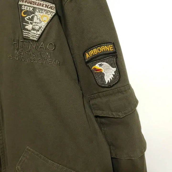 [BUNJANG] H.O ,NIAO 밀리터리 항공 자켓 4XL_i3423 / H.O ,NIAO 밀리터리 항공 자켓 4XL_i3423
