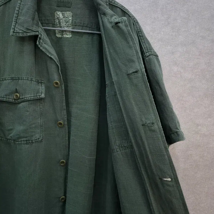 [SOLD OUT] BEHEAWER 빈티지 워싱 린넨 혼방 반팔 셔츠