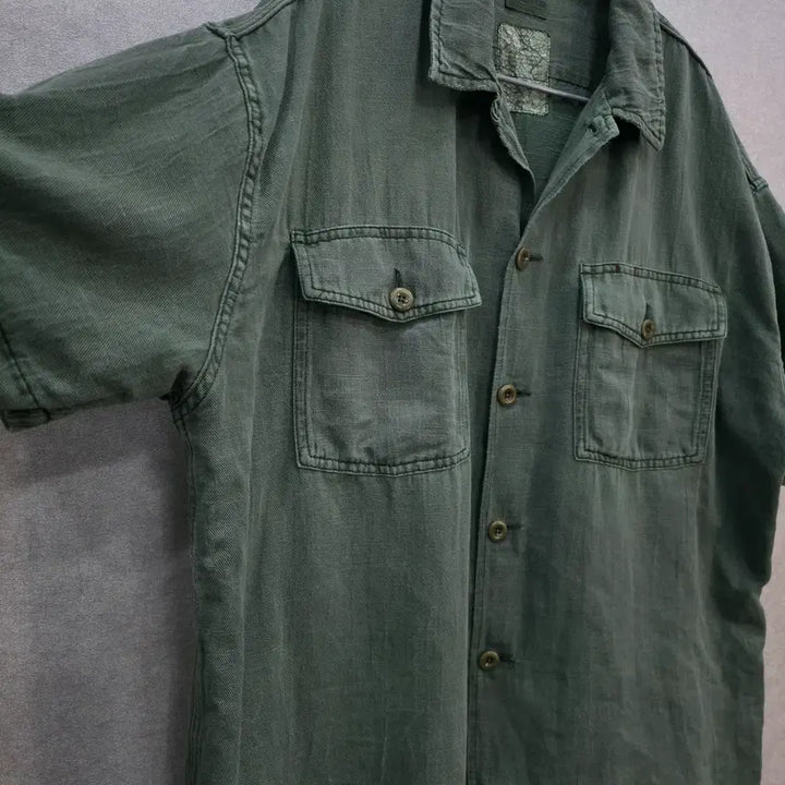 [SOLD OUT] BEHEAWER 빈티지 워싱 린넨 혼방 반팔 셔츠