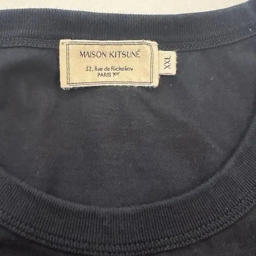 [SOLD OUT] 메종키츠네 반팔 블랙 xxl