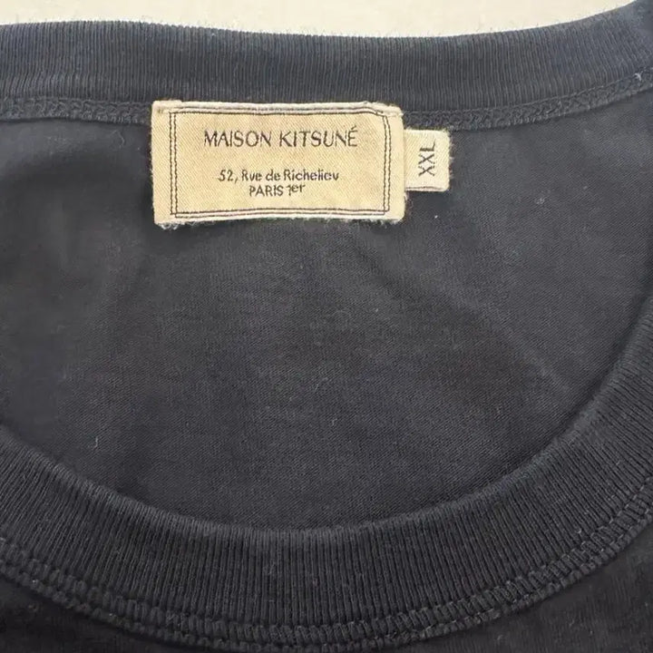 [SOLD OUT] 메종키츠네 반팔 블랙 xxl