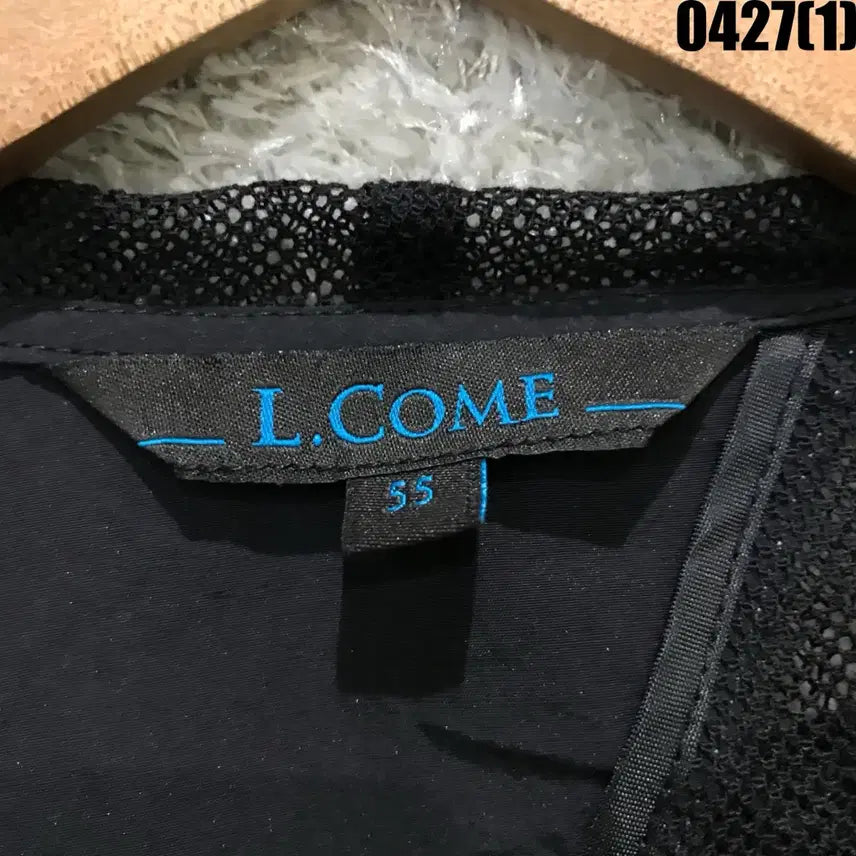 [SOLD OUT] L.Come 블랙 메쉬 후드 집업 자켓 s