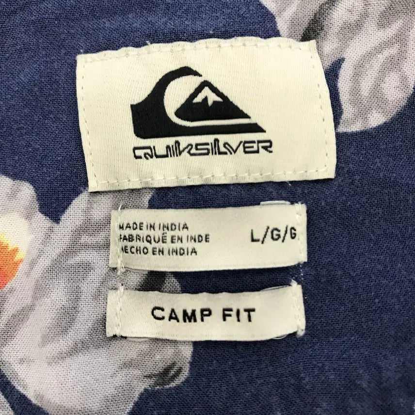 [BUNJANG] 퀵실버 QUIKSILVER 캠프핏 반팔셔츠 [ L] / 퀵실버 QUIKSILVER 캠프핏 반팔셔츠 [ L]
