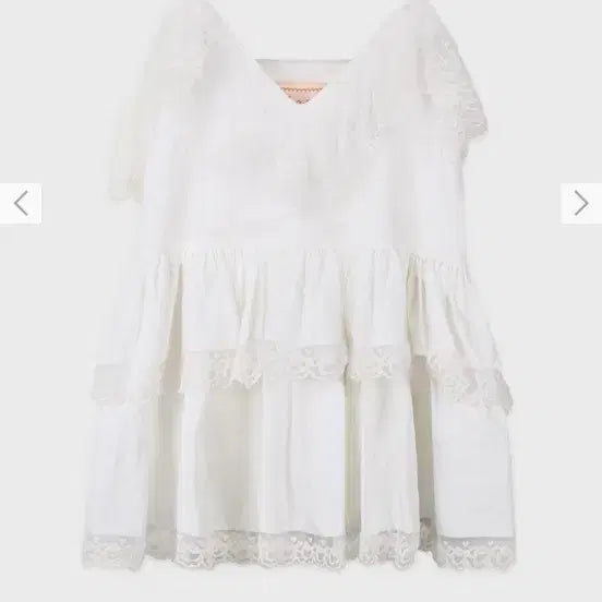 [BUNJANG] Sinoon Exclusive White Mini Dress / [택있는 새제품] 시눈 sinoon 익스클루시브 화이트 원피스 블라우스