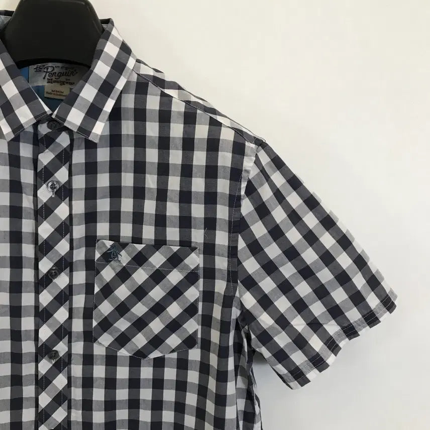 [SOLD OUT] 먼싱웨어 펭귄 반팔체크셔츠 [해외M]