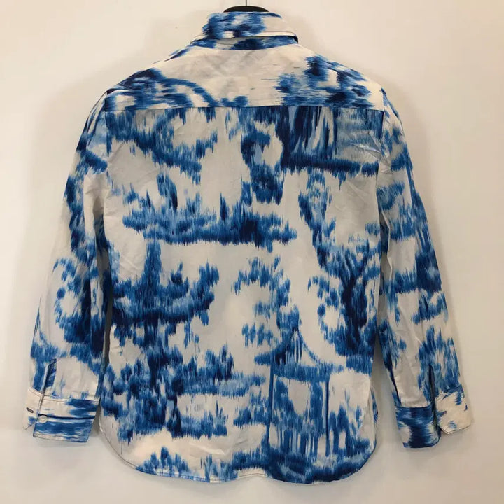 [SOLD OUT] 자라 패턴 오버 블라우스 셔츠 XS